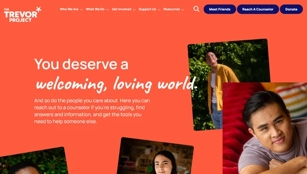 The Trevor Project - Crisis Support for LGBTQ+ Youth