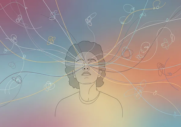 บุคคลที่ใคร่ครวญเกี่ยวกับสไตล์ความดึงดูดที่เป็นเอกลักษณ์