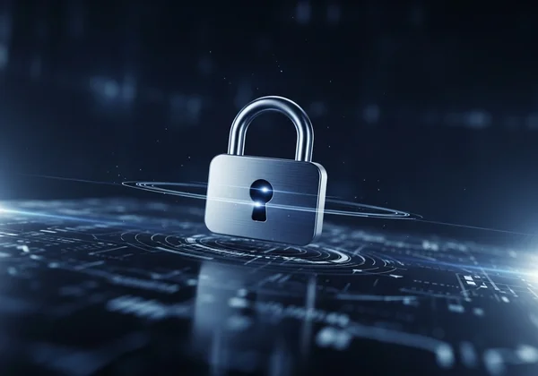 Secure digital lock protecting user privacy on a quiz.