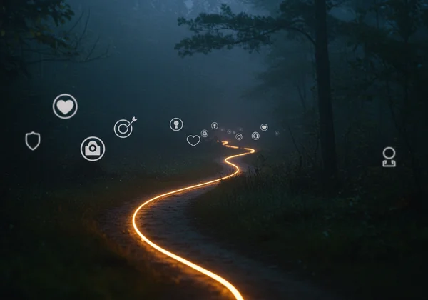 Abstract path representing identity and sexual journey
