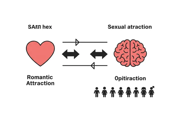 Diagram of the Split Attraction Model (SAM).