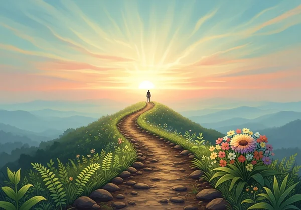 Symbolic image of personal growth and self-discovery.